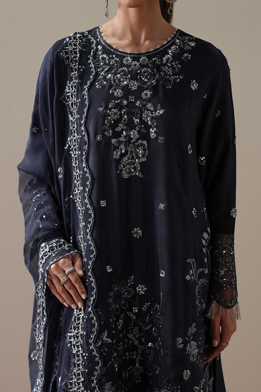 Picture of Cross Stitch - The Occasion Edit - Celestial Blue - Available at Raja Sahib