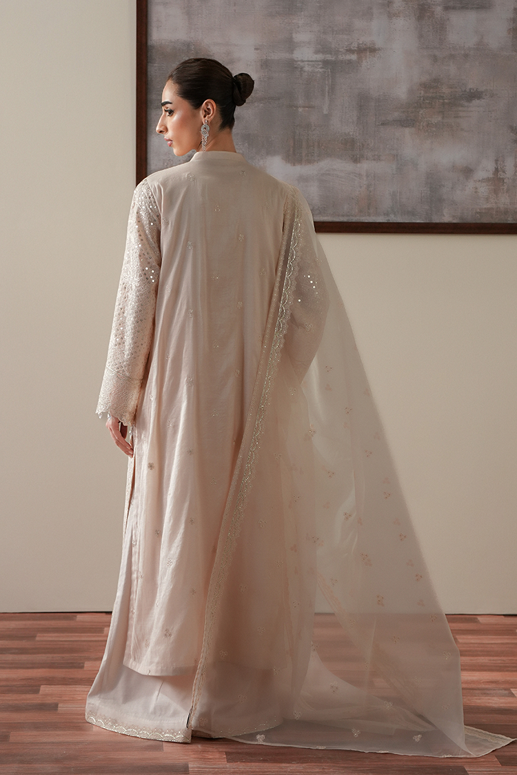 Picture of Cross Stitch - The Occasion Edit - Lunar Ivory - Available at Raja Sahib