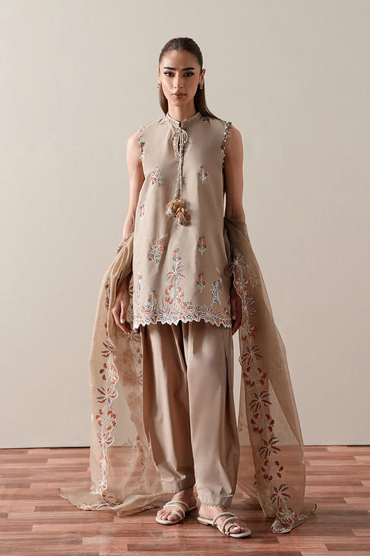 Cross Stitch - Embroidered Suit - 3 Piece - Dusty Sage