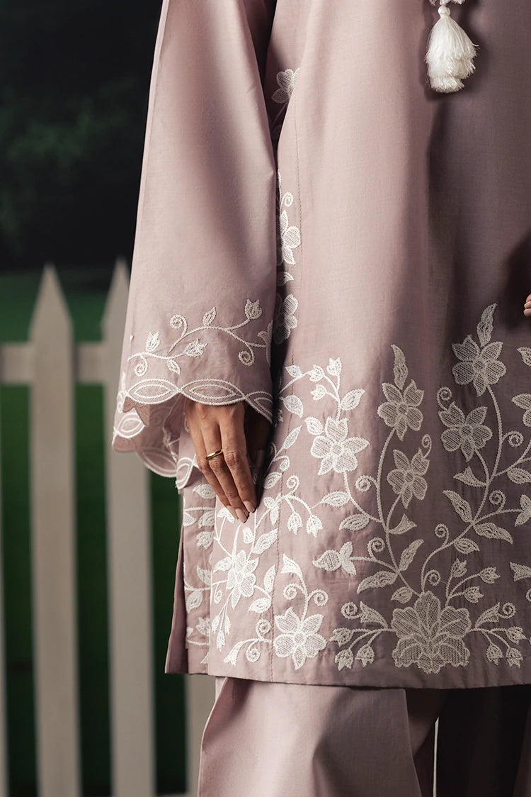 Picture of Cross Stitch - The Moonsoon Edit - Unstitched - Mauve Whisper - Available at Raja Sahib