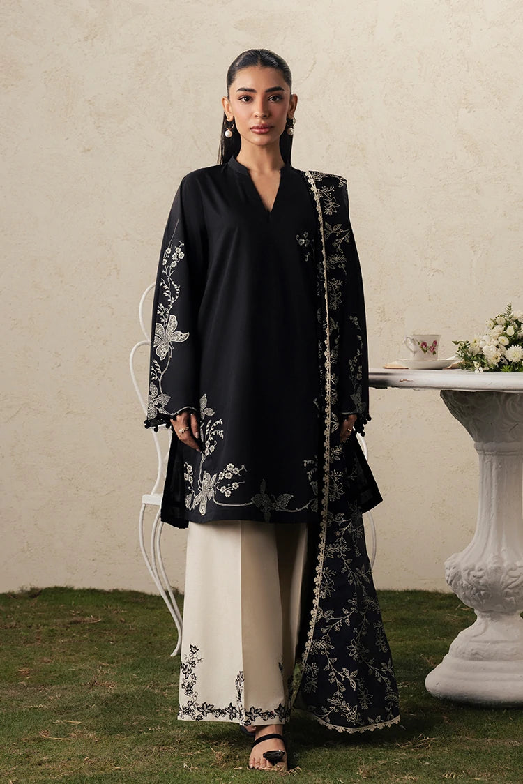 Picture of Cross Stitch - The Moonsoon Edit - Unstitched - Ebony Lace - Available at Raja Sahib