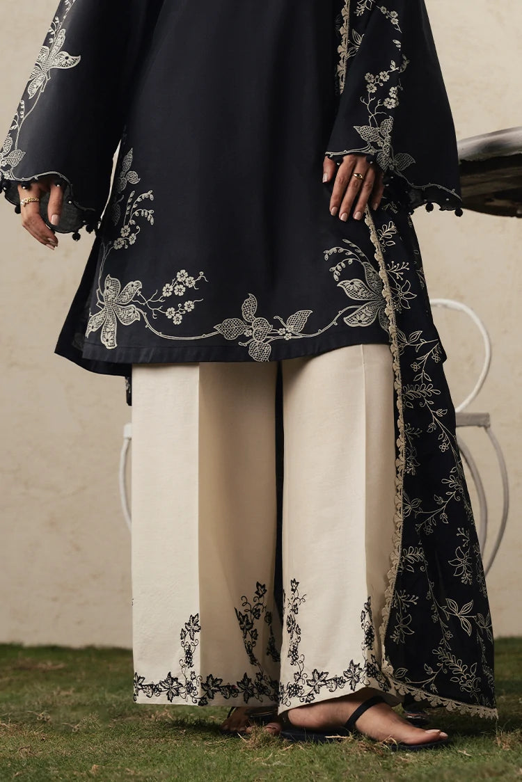 Picture of Cross Stitch - The Moonsoon Edit - Unstitched - Ebony Lace - Available at Raja Sahib