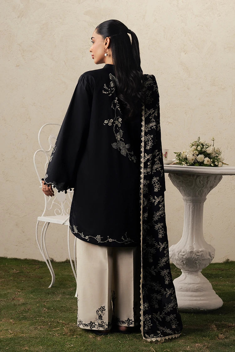 Picture of Cross Stitch - The Moonsoon Edit - Unstitched - Ebony Lace - Available at Raja Sahib