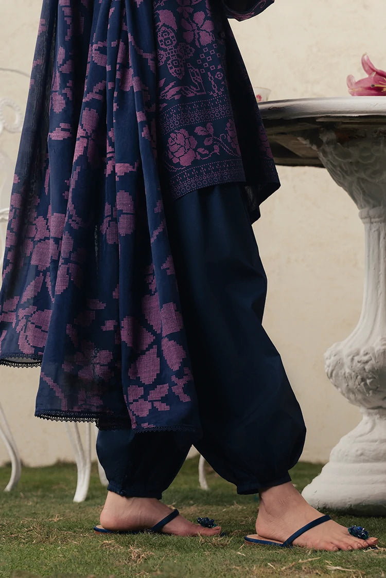 Picture of Cross Stitch - The Moonsoon Edit - Unstitched - Magenta Muse - Available at Raja Sahib