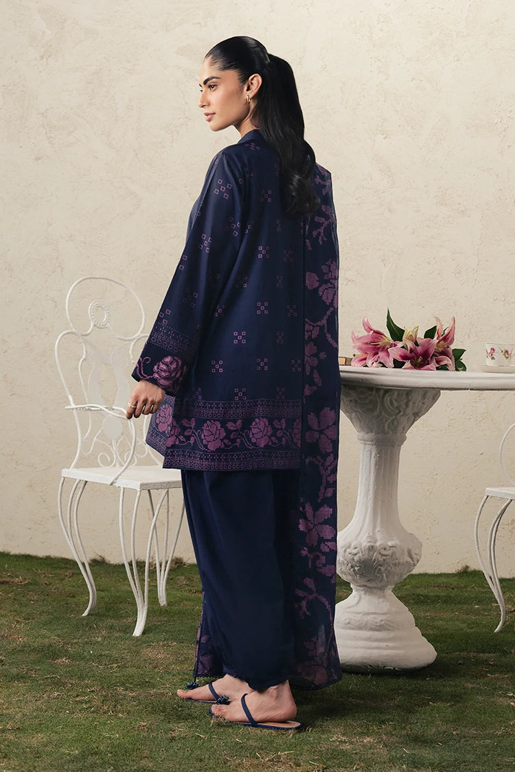 Picture of Cross Stitch - The Moonsoon Edit - Unstitched - Magenta Muse - Available at Raja Sahib