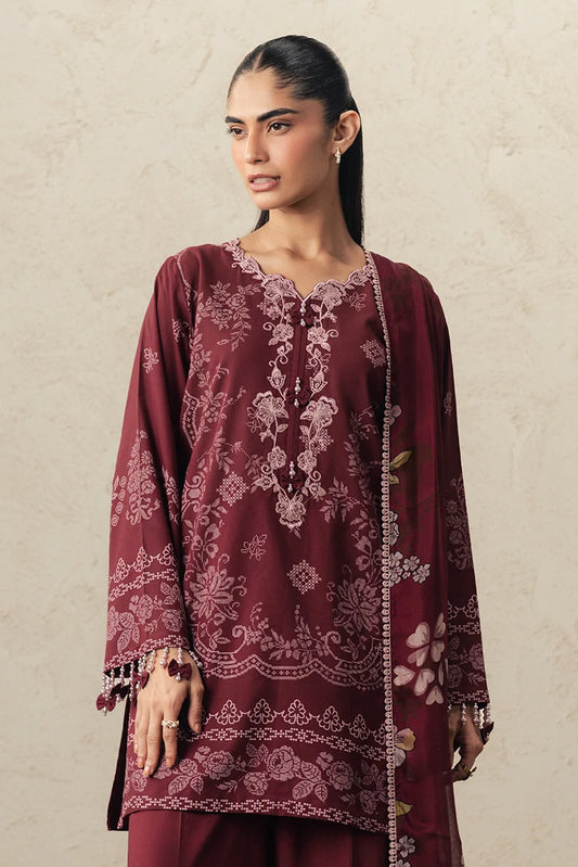 Picture of Cross Stitch - The Monsoon Edit - Unstitched - Velvet Whisper - Available at Raja Sahib