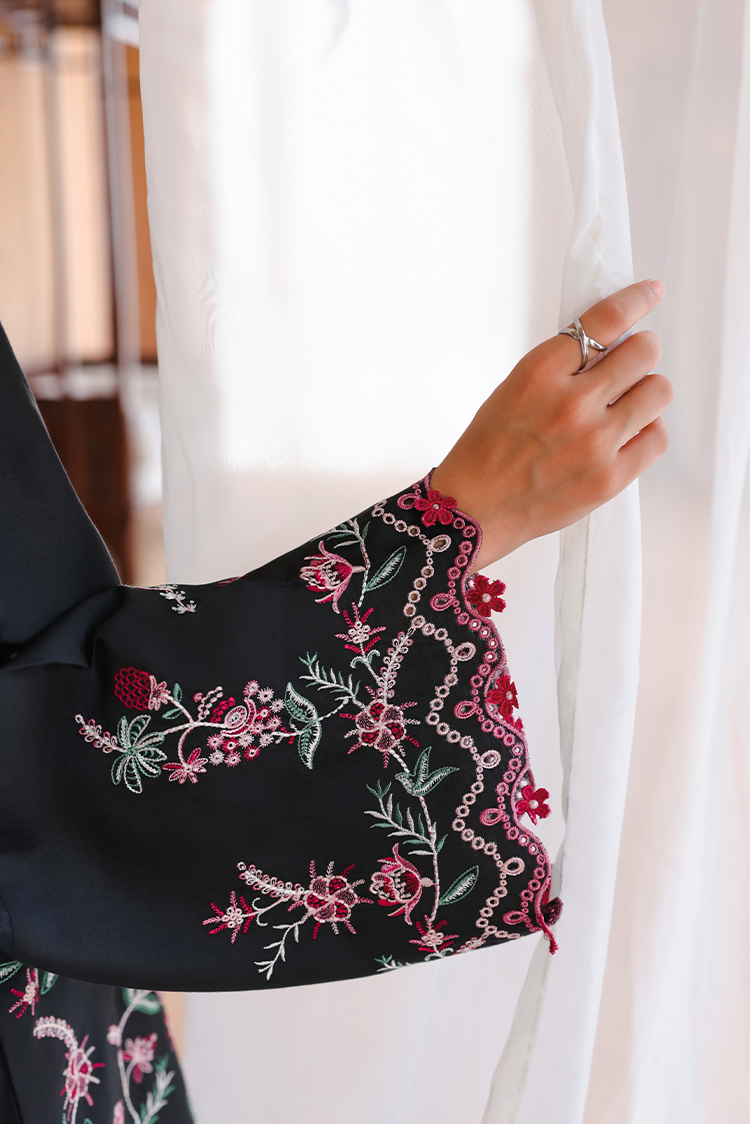 Picture of Cross Stitch - Print Satin Edit - Midnight Flora - Available at Raja Sahib