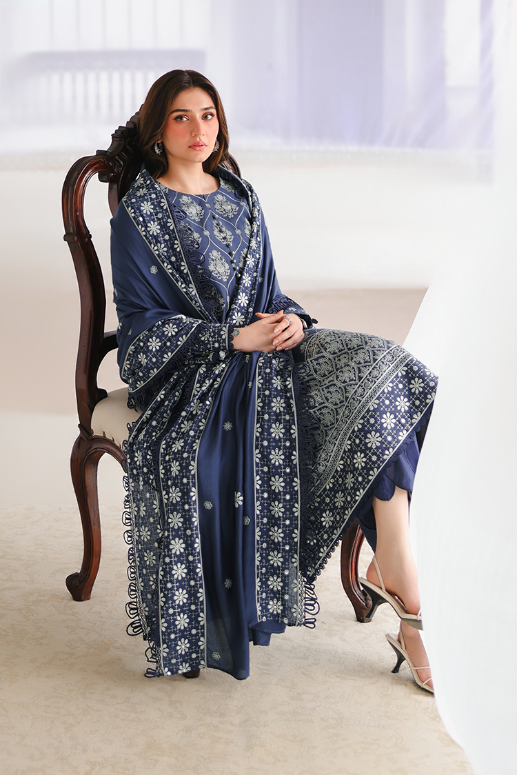 Picture of Cross Stitch - Print Satin Edit - Obsidian Blue - Available at Raja Sahib
