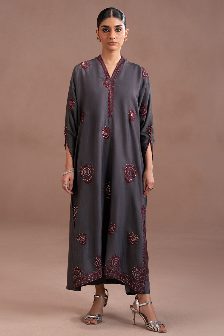 Picture of Cross Stitch - Lux Pret Edit - Garnet Smoke - 2 Piece - Available at Raja Sahib