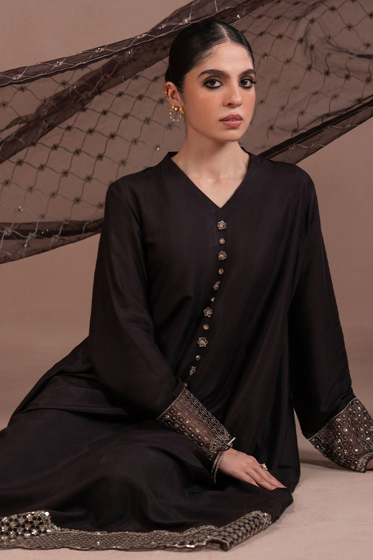 Picture of Cross Stitch - Lux Pret Edit - Golden Oak - 3 Piece - Available at Raja Sahib