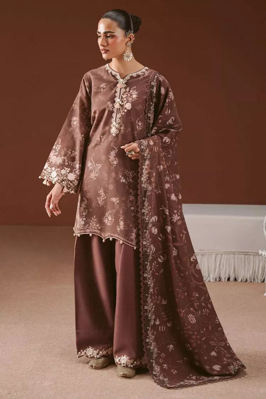 Cross Stitch - Shadow Tale Khaddar Printed Suit - 3 Piece