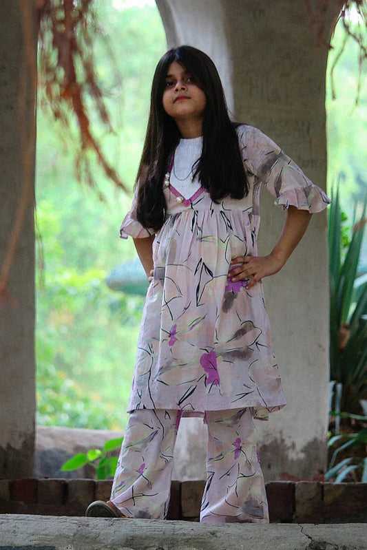 Picture of Abar - Spring Collection - 2 Piece - Floral frolic - Available at Raja Sahib