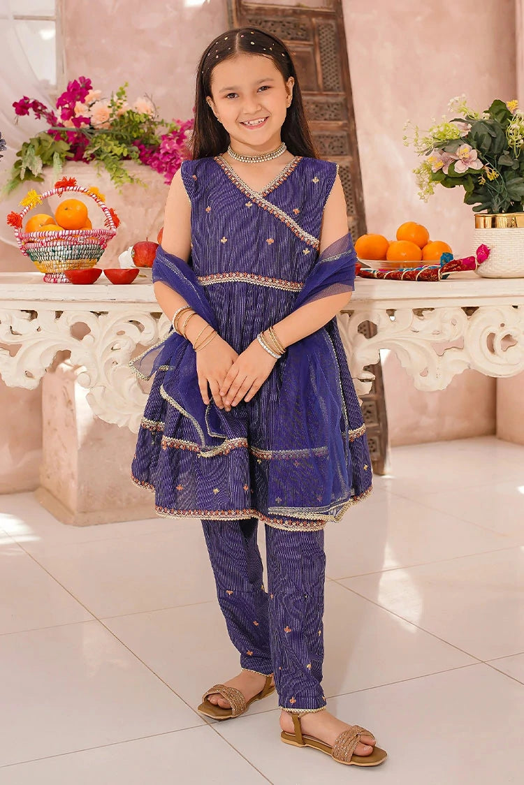 Picture of Modest - Embroidered Cotton Lawn Frock - 3 Piece - Available at Raja Sahib
