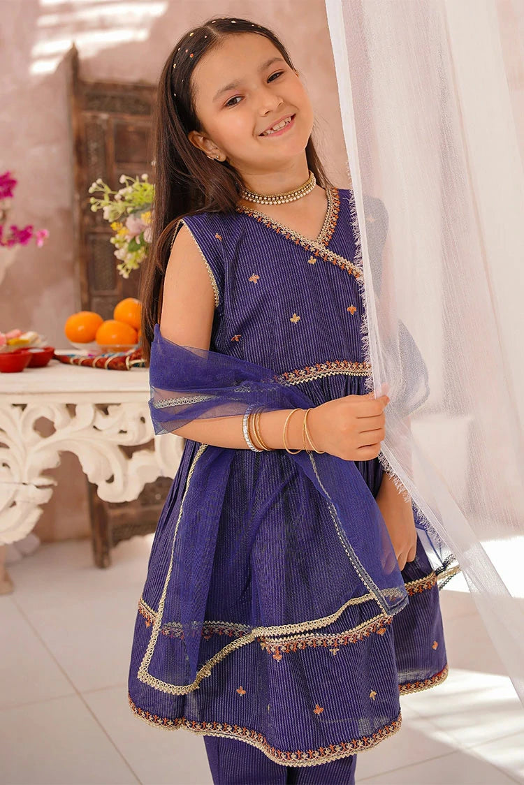 Picture of Modest - Embroidered Cotton Lawn Frock - 3 Piece - Available at Raja Sahib
