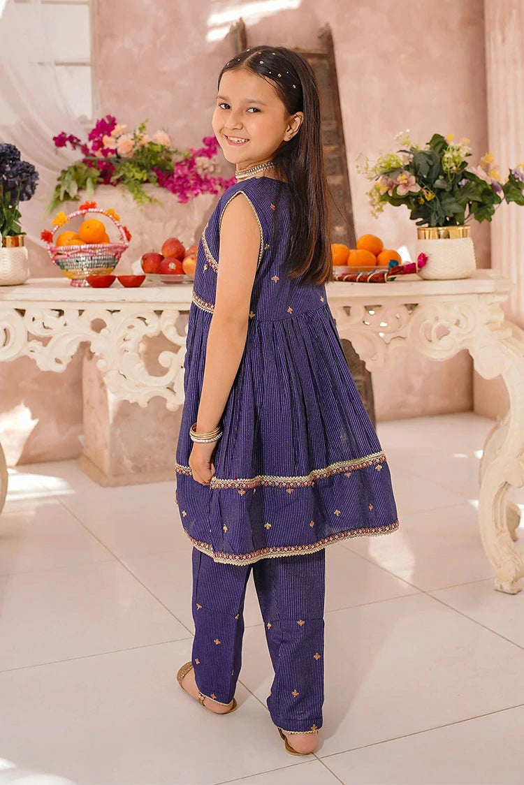 Picture of Modest - Embroidered Cotton Lawn Frock - 3 Piece - Available at Raja Sahib