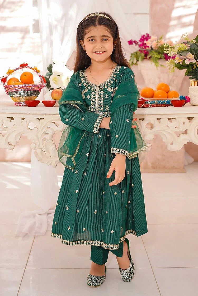 Picture of Modest - 3 Piece - Cotton Lawn Embroidered Suit - Available at Raja Sahib