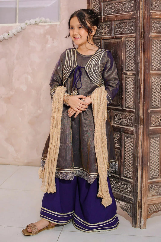 Picture of Modest - Embroidered Maysuri Gharara - 3 Piece - Available at Raja Sahib