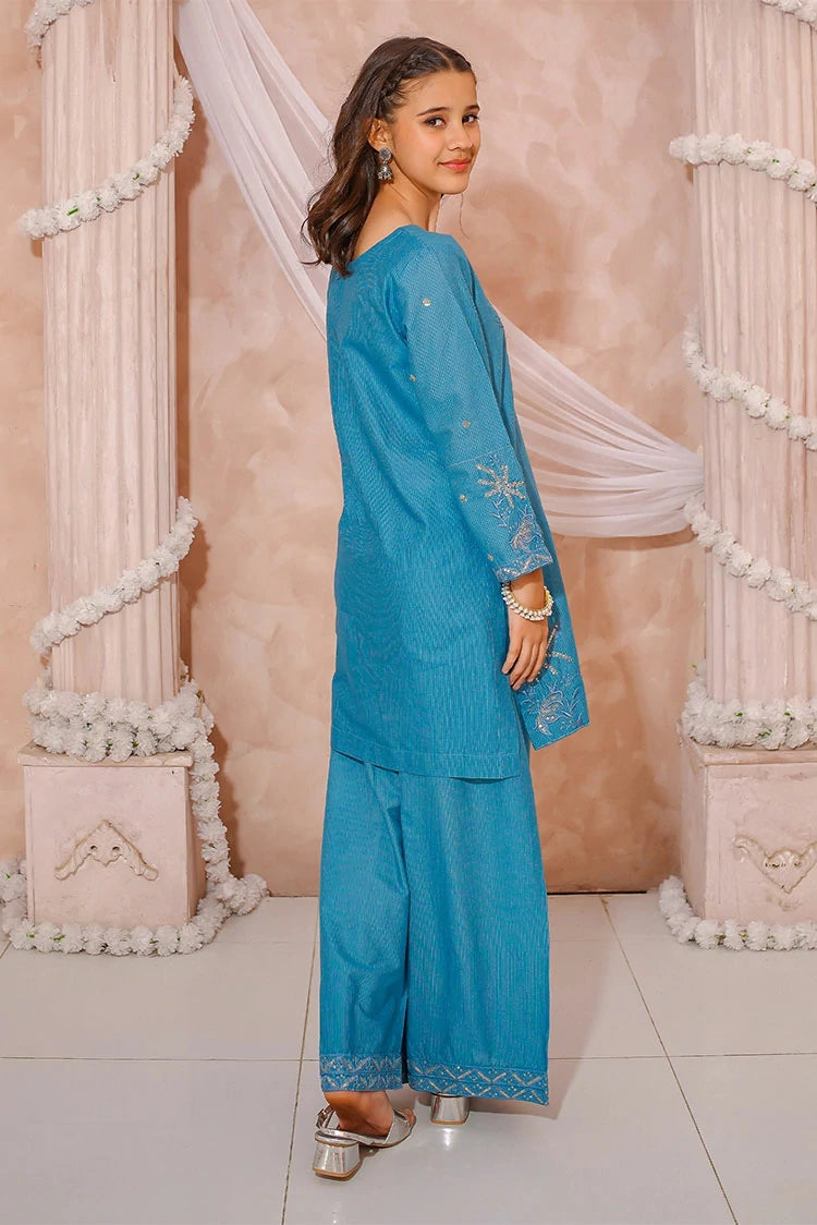 Picture of Modest - Embroidered Maysuri Suit - 3 Piece - Available at Raja Sahib