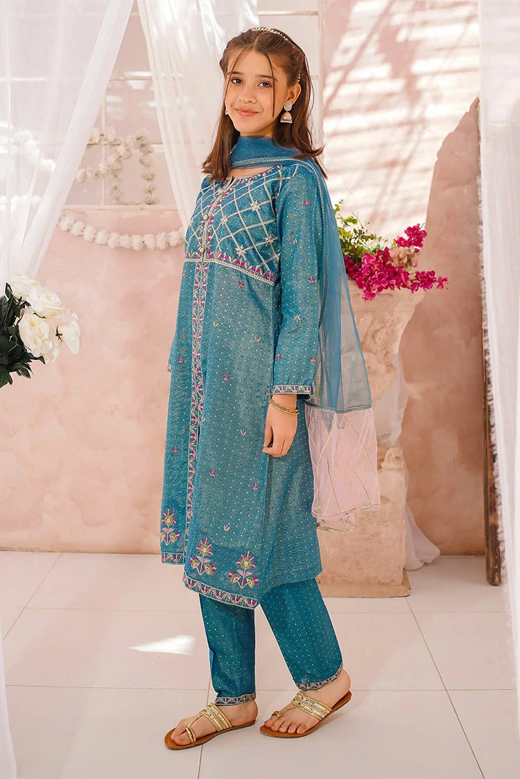 Picture of Modest - Embroidered Cotton Lawn Suit - 3 Piece - Available at Raja Sahib