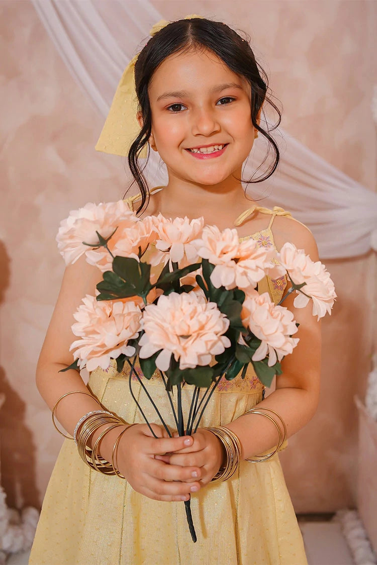 Picture of Modest - Girls Maysuri Embroidered Formal Frock - 3 Piece - Available at Raja Sahib