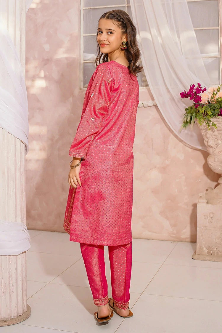 Picture of Modest - Girls Maysuri Embroidered Suit - 3 Piece - Available at Raja Sahib