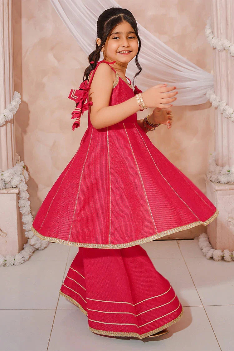 Picture of Modest - Girls Embroidered Maysuri Sharara - 3 Piece - Available at Raja Sahib