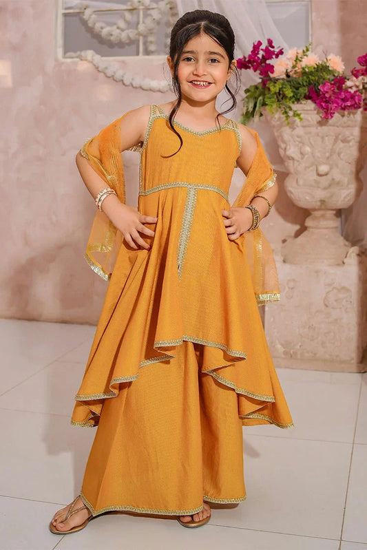 Picture of Modest - Girls Embroidered Maysuri Sharara - 3 Piece - Available at Raja Sahib