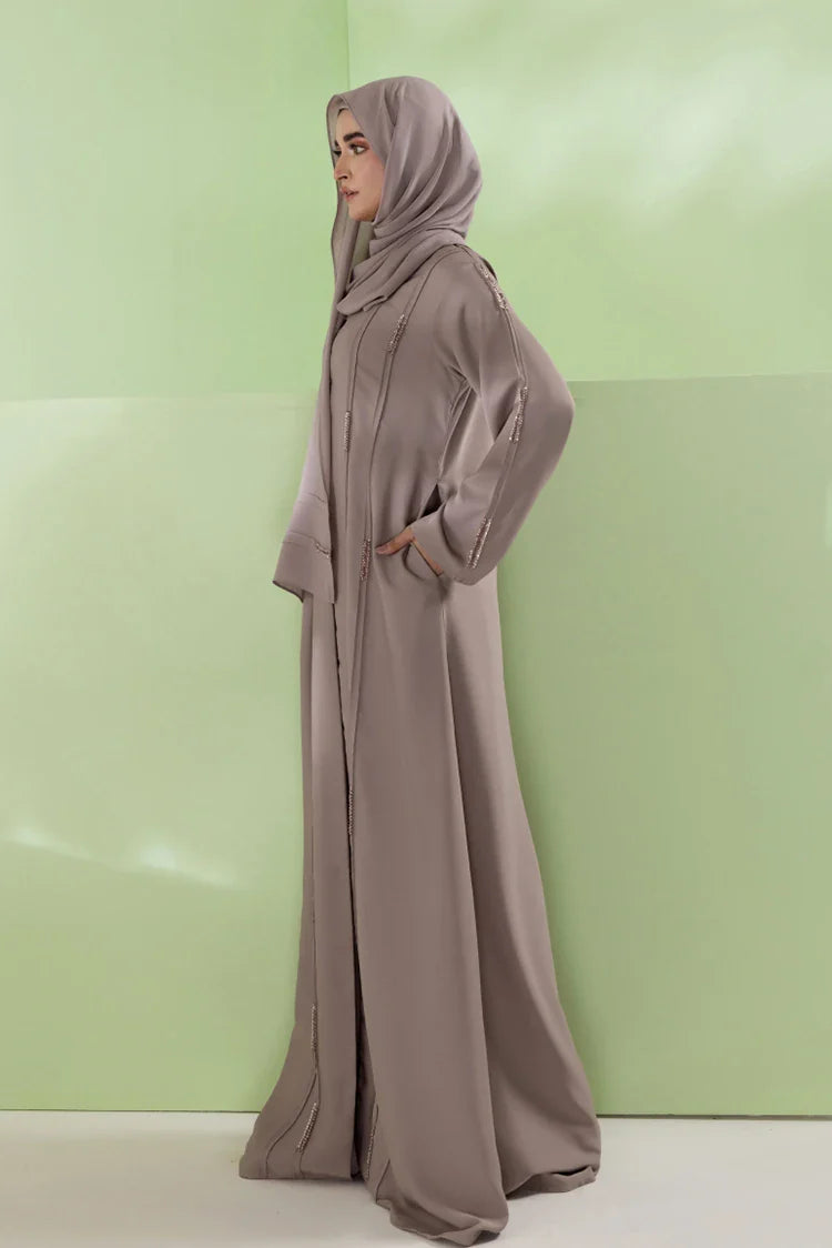 Picture of Malbus - Abaya - Ivory Verse - Available at Raja Sahib