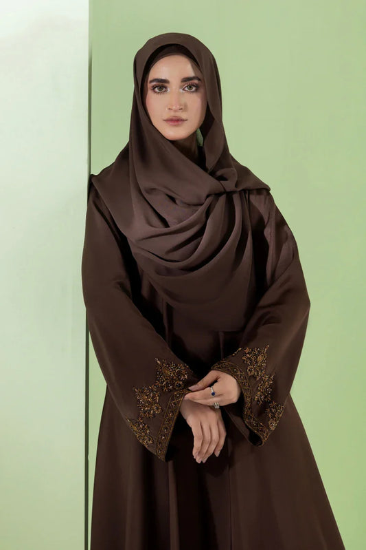 Picture of Malbus - Abaya - Mocha Luxe - Available at Raja Sahib