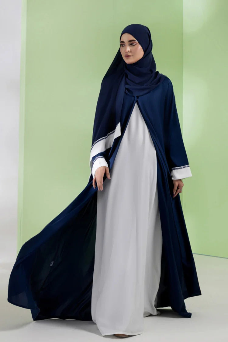 Picture of Malbus - Kimono - Amira Elegance - Midnight Blue - Available at Raja Sahib