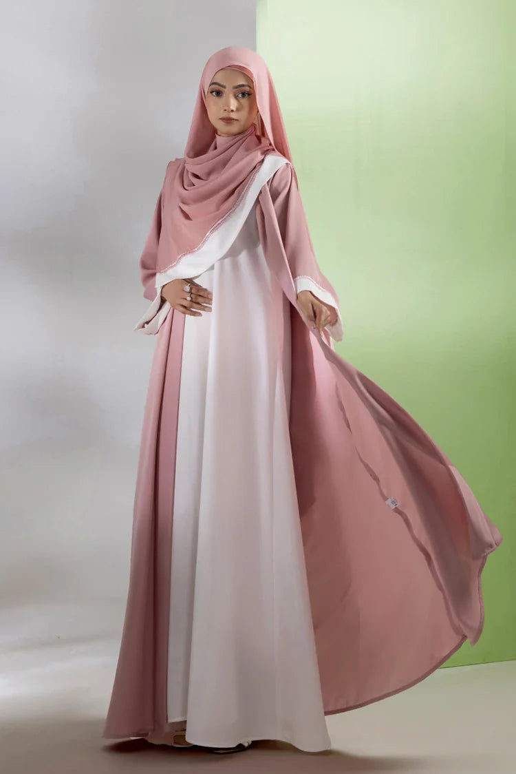Picture of Malbus - Kimono - Amira Elegance - Blush Pink - Available at Raja Sahib