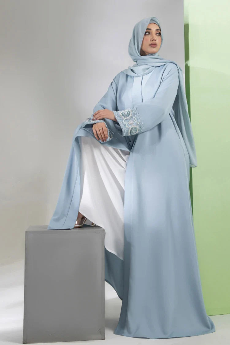 Picture of Malbus - Kimono - Aqua Pearl - Available at Raja Sahib