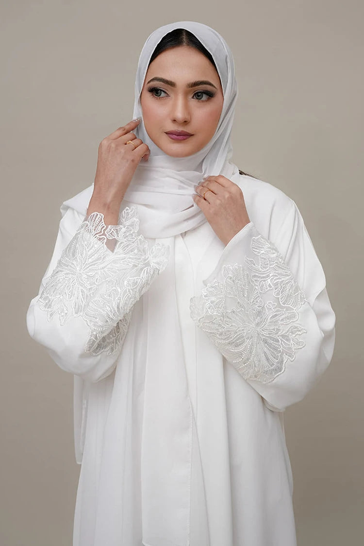 Picture of Malbus - Abaya - Celestial White - Available at Raja Sahib