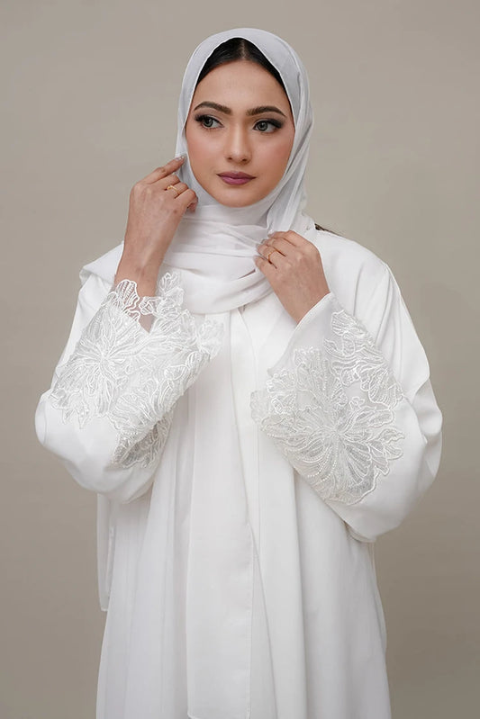 Picture of Malbus - Abaya - Celestial White - Available at Raja Sahib