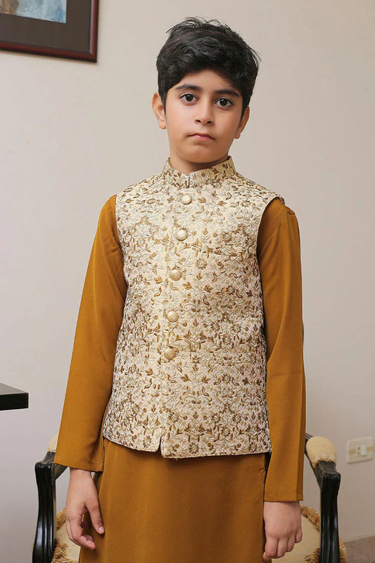 Picture of Real Image - Kids Waistcoat - OKW-002 - Available at Raja Sahib