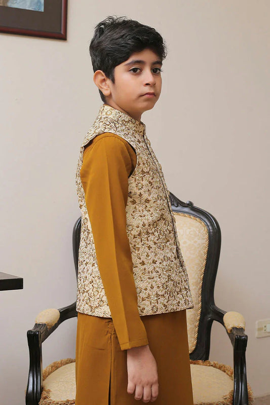 Picture of Real Image - Kids Waistcoat - OKW-002 - Available at Raja Sahib