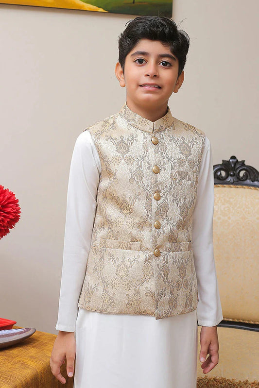 Picture of Real Image - Kids Waistcoat - OKW-005 - Available at Raja Sahib