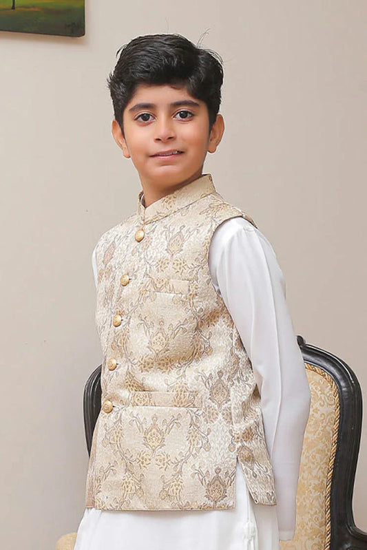Picture of Real Image - Kids Waistcoat - OKW-005 - Available at Raja Sahib