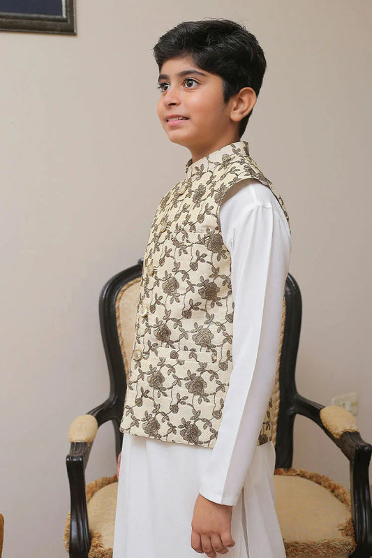 Picture of Real Image - Kids Waistcoat - OKW-012 - Available at Raja Sahib