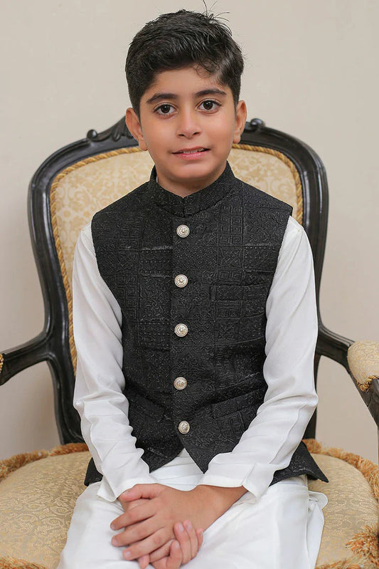 Picture of Real Image - Kids Waistcoat - OKW-015 - Available at Raja Sahib