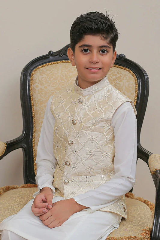 Picture of Real Image - Kids Waistcoat - OKW-016 - Available at Raja Sahib