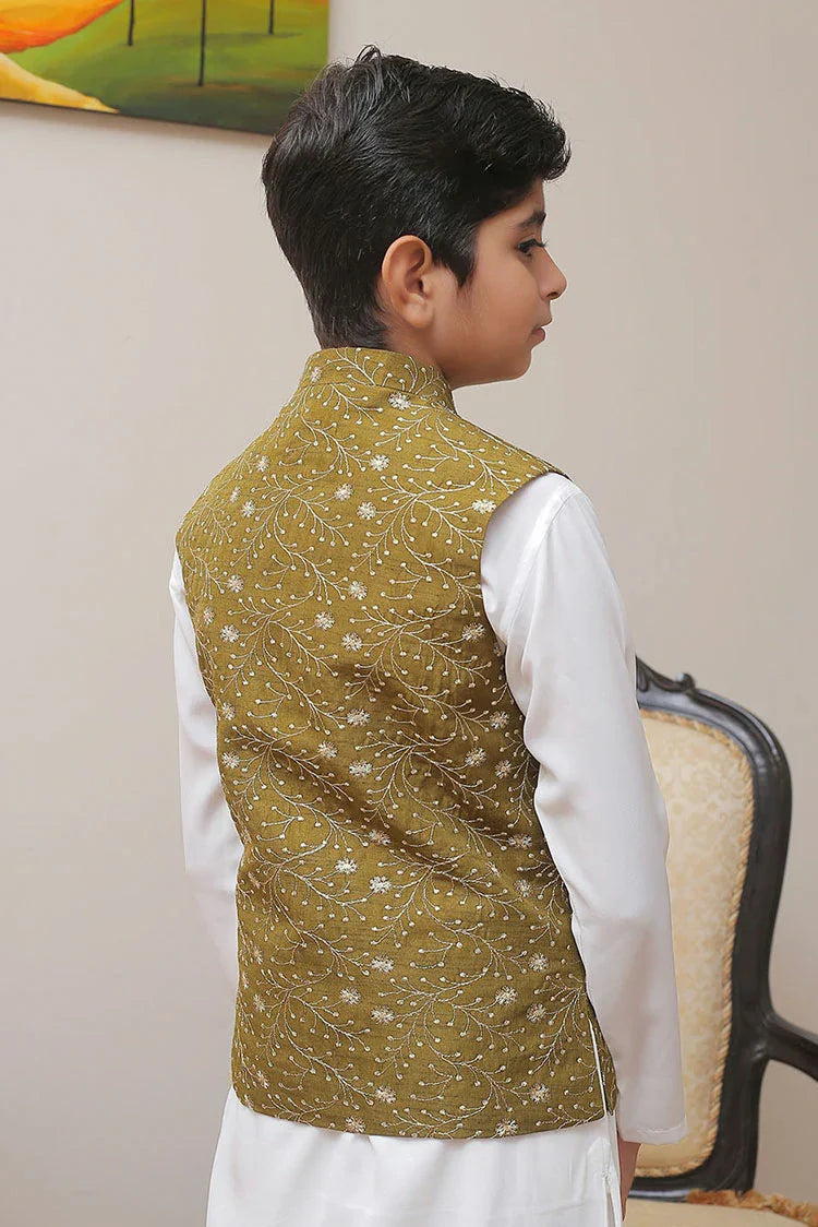 Picture of Real Image - Kids Waistcoat - OKW-022 - Available at Raja Sahib