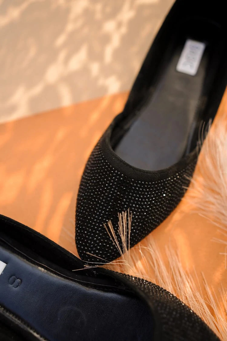 Picture of Chapter 13 - Formal Pumps - Crystal Black - Available at Raja Sahib
