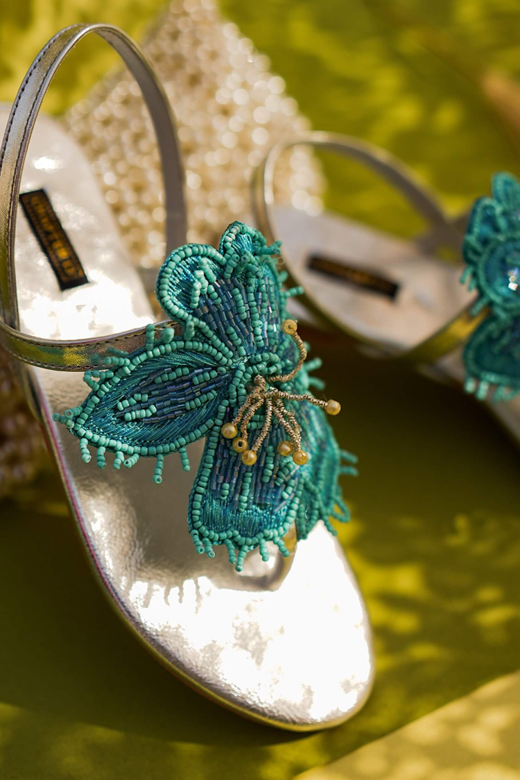 Picture of Chapter 13 - Sandals - Azure Bloom - Available at Raja Sahib