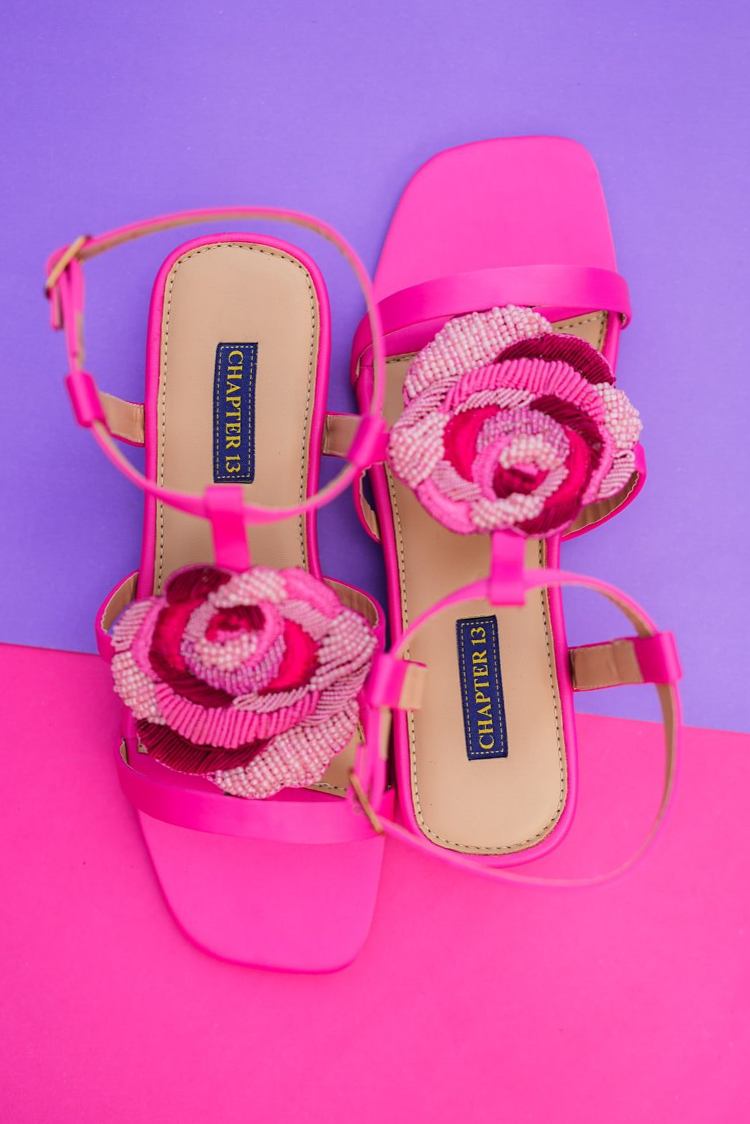 Picture of Chapter 13 - Sandals - Satin Rose - Available at Raja Sahib