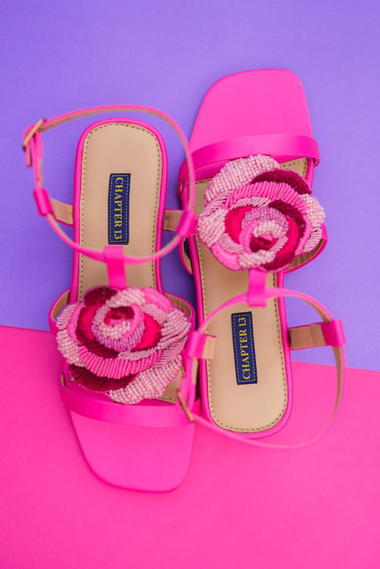 Picture of Chapter 13 - Sandals - Satin Rose - Available at Raja Sahib