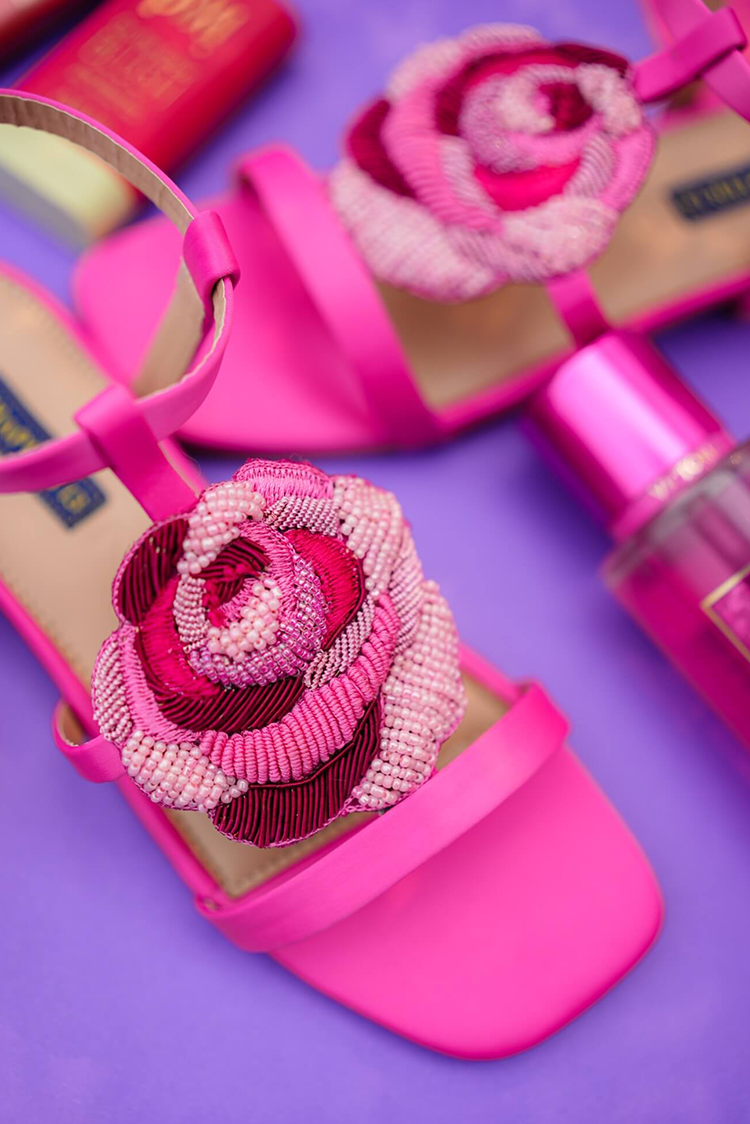 Picture of Chapter 13 - Sandals - Satin Rose - Available at Raja Sahib
