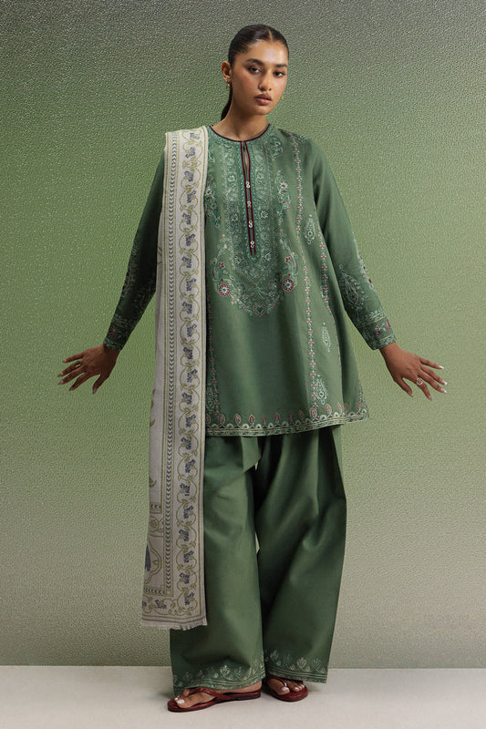 Zara Shahjahan - Coco Winter Unstitched - SARD-1B - Unstitched