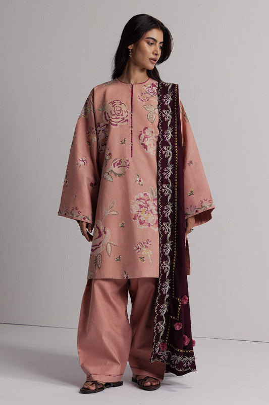 Zara Shahjahan - Coco Winter Unstitched - RAKHSH-3A - Unstitched