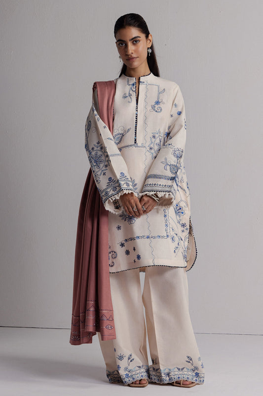 Zara Shahjahan - Coco Winter Unstitched - DIBA-10B - Unstitched